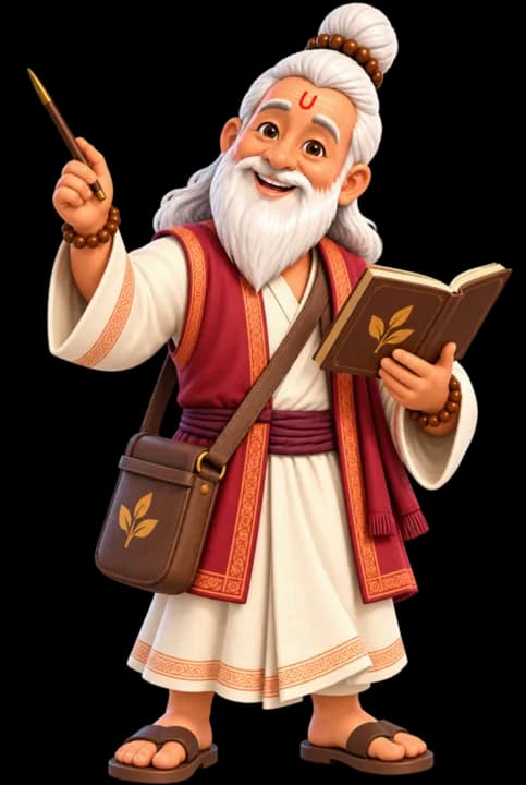 Gurubaa, GyanMul's AI tutor, teaching.